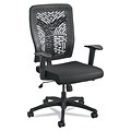 Safco® Voice™ Series Task Chair, Polyester, T-Pad, Black (5085BL)