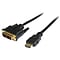 Startech 6 HDMI to DVI-D Video Monitor Cable; Black