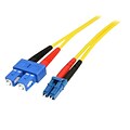 Startech 13.1 LC/SC OS1 Singlemode Duplex Fiber Optic Patch Cable; Yellow