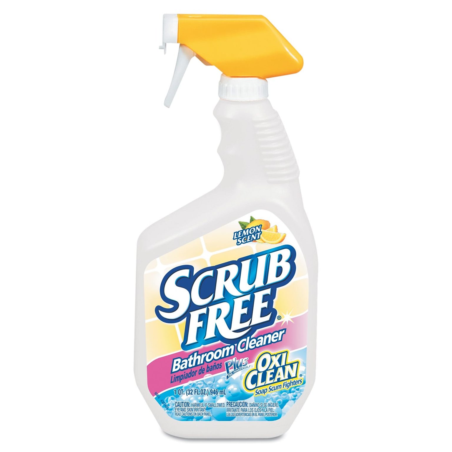 Arm & Hammer Scrub-Free Soap Scum Remover, Lemon Scent, 8/Carton (CHU3320035255)