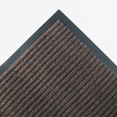 Crown Needle Rib Wipe Synthetic Scraper Mat 72 x 48, Brown