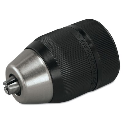 Hand-Tite® Hard Nose Black Steel Light Duty Drill Chuck, 3/8-24, 0.062 - 1/2 in
