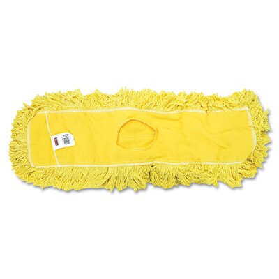 Rubbermaid Commercial Trapper Commercial Dust Mop Looped-end Launderable 5 x 24 Yellow