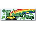 Beistle 5 x 21 Happy St Patricks Day Sign Banner; 3/Pack