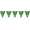 Beistle 10 x 12 Happy St Patricks Day Pennant Banner; Green/Gold, 4/Pack