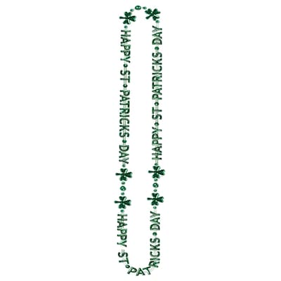 Beistle St Patricks Day Beads Of Expression Necklace; 36