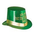 Beistle Glittered St Patricks Day Foil Hi-Hat, One Size, Green