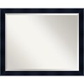 Amanti Art 31.12 x 25.12 Madison Large Wall Mirror, Satin Black