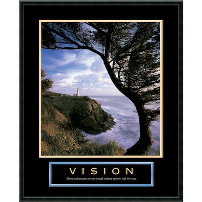 Amanti Art Vision: Lighthouse Framed Print Art, 29 x 23
