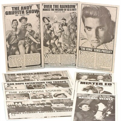 Nostalgic America Postcard Set, Entertainment, 25/Set