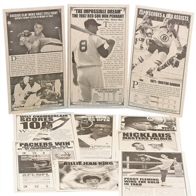 Nostalgic America Postcard Set, Sports, 25/Set