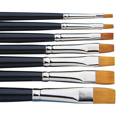 S&S® Taklon Brights Brush Assortment, 7/Set