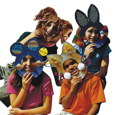 S&S® Animal Masks Activity Pack, 24/Pack