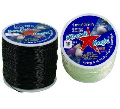 Rexlace® 328' Spool Stretch Magic Jewelry Cord, Black