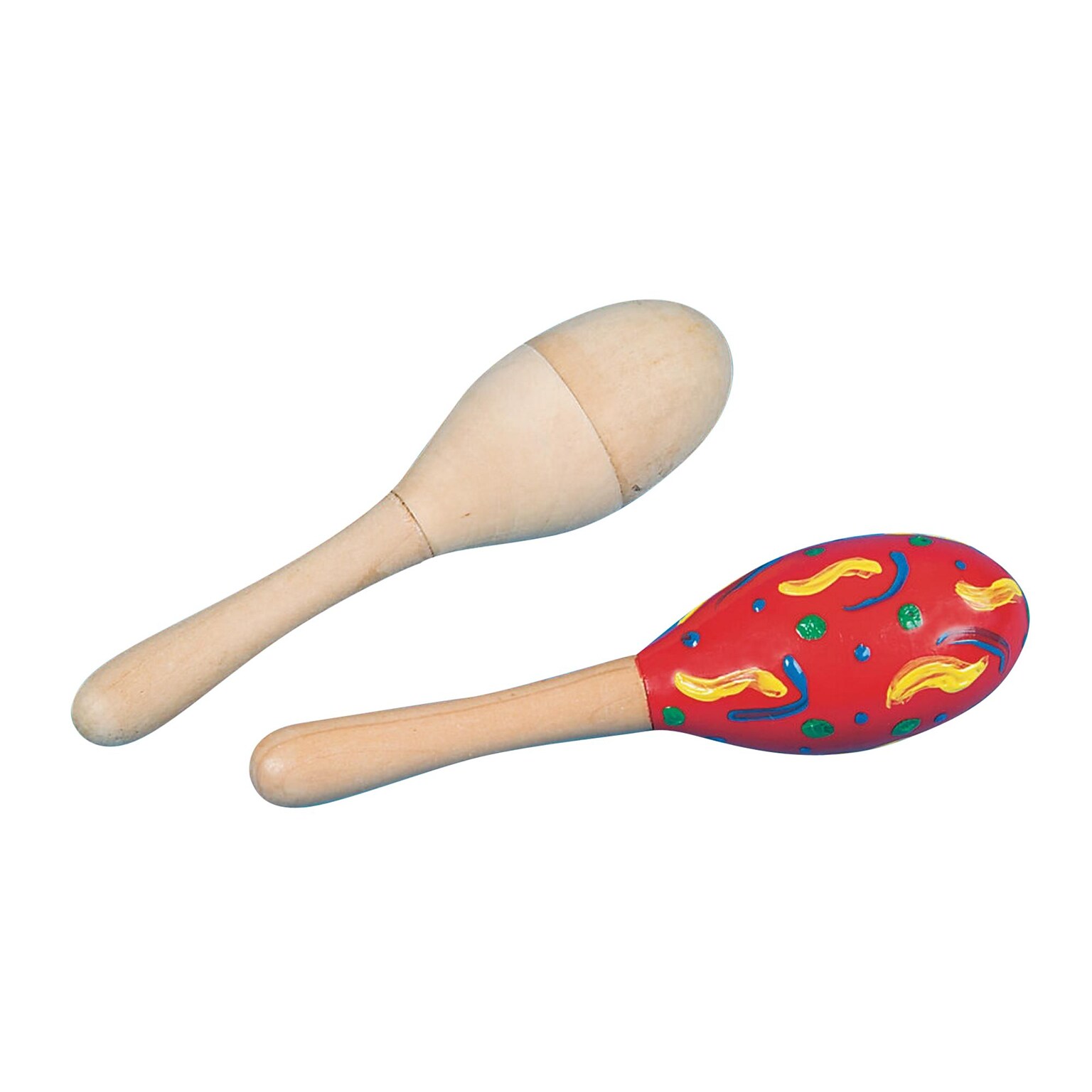 Craft Express Wooden Maracas Craft Kit, 12/Pack (CE4318)