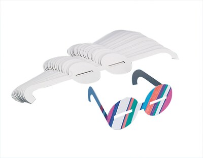 Color-Me™ 6-1/2 x 3 Cardboard Eyeglass Frames, 30/Pack