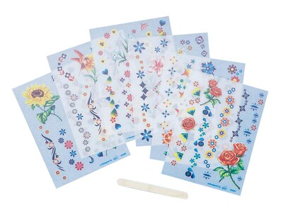 S&S® 5 1/2 x 4 1/8 Flower Rub-on Decor