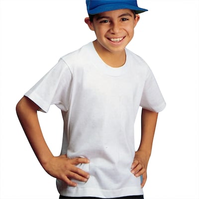 S&S® Adult Sized Medium First-Quality T-Shirt, White