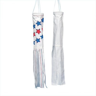 Color-Me™ 3 x 22 Windsock, White