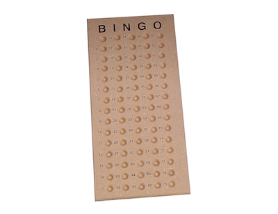 S&S 15 1/2 x 7 1/4 Bingo Masterboard (GA2047)