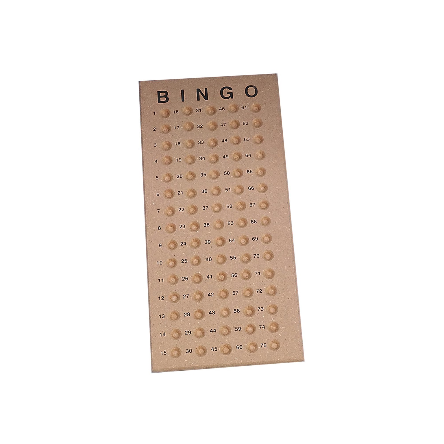 S&S 15 1/2 x 7 1/4 Bingo Masterboard (GA2047)