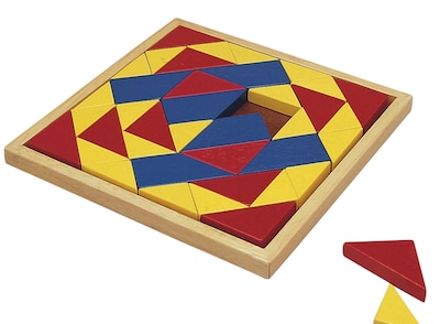 S&S® 10 1/2 x 10 1/2 x 3/4 Wood Puzzle, Mosaic