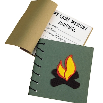 S&S Worldwide Super Foam® Camp Journal Craft Kit, 24/Pack (GP1386)