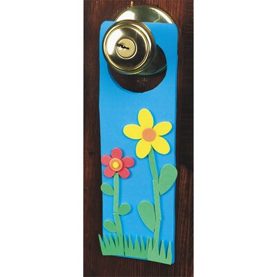 S&S Worldwide Super Foam® Dazzling Doorknob Hangers Craft Kit, 24/Pack