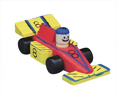 S&S Worldwide Wooden Race Cars Craft Kit, 12/Pack