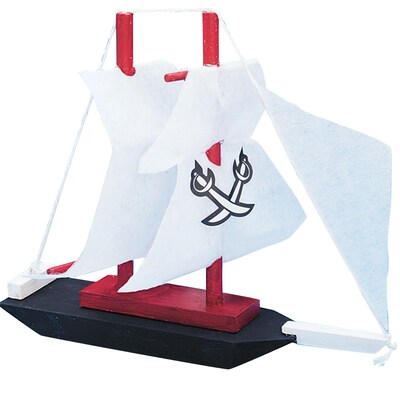 S&S Worldwide Pirate Ship Kit, 12/Pack