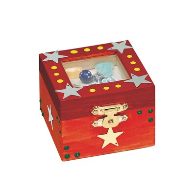 S&S Worldwide Small Red Shadow Box Craft Kit, 12/Pack (TZ-YK-001)