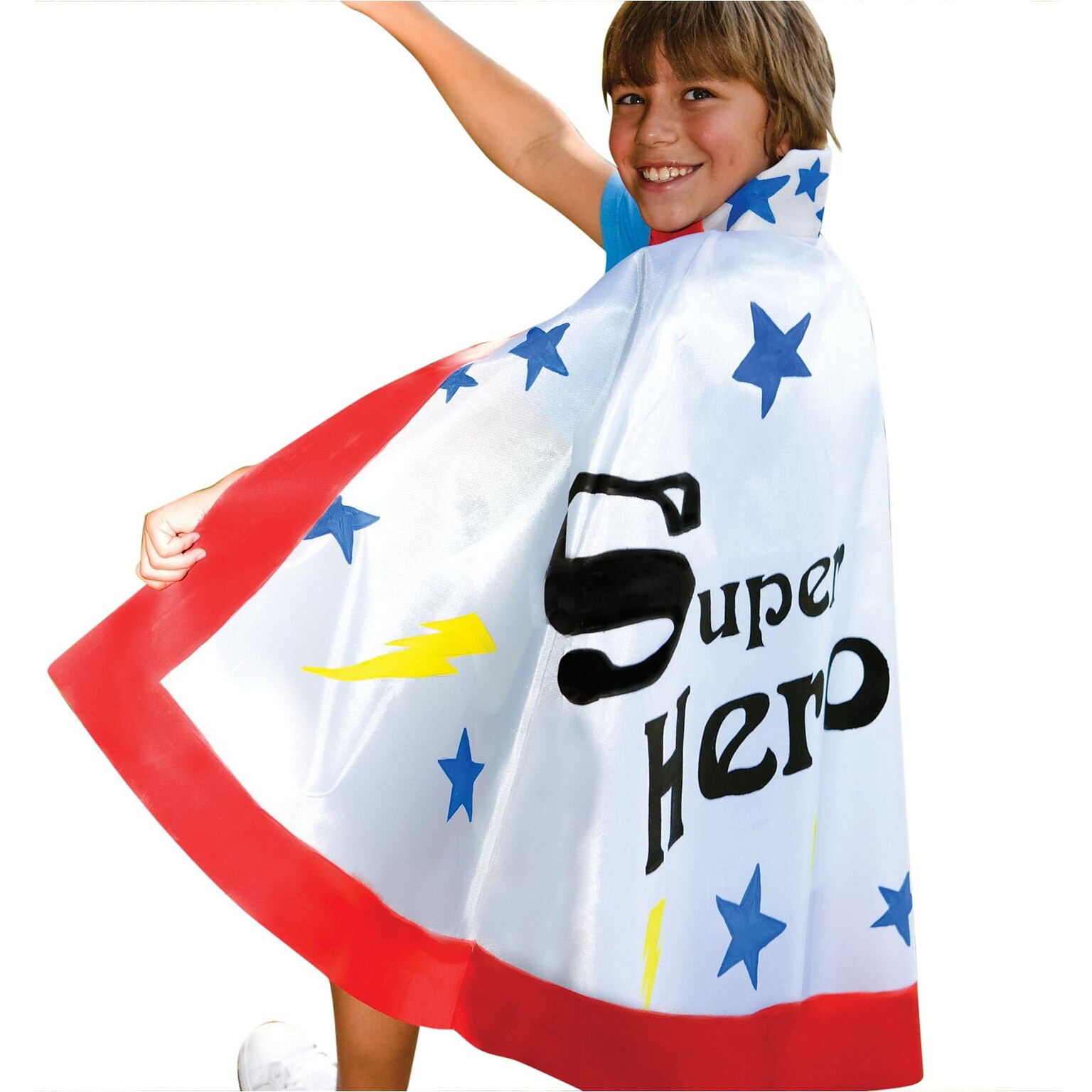 Color-Me Super Hero Cape Craft Kit, 12/Pack (S90)