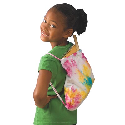 S&S® Tie-Dye Backpack Craft Kit, 12/Pack