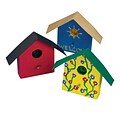 S&S Worldwide Mini Birdhouse Magnet Craft Kit, 12/Pack