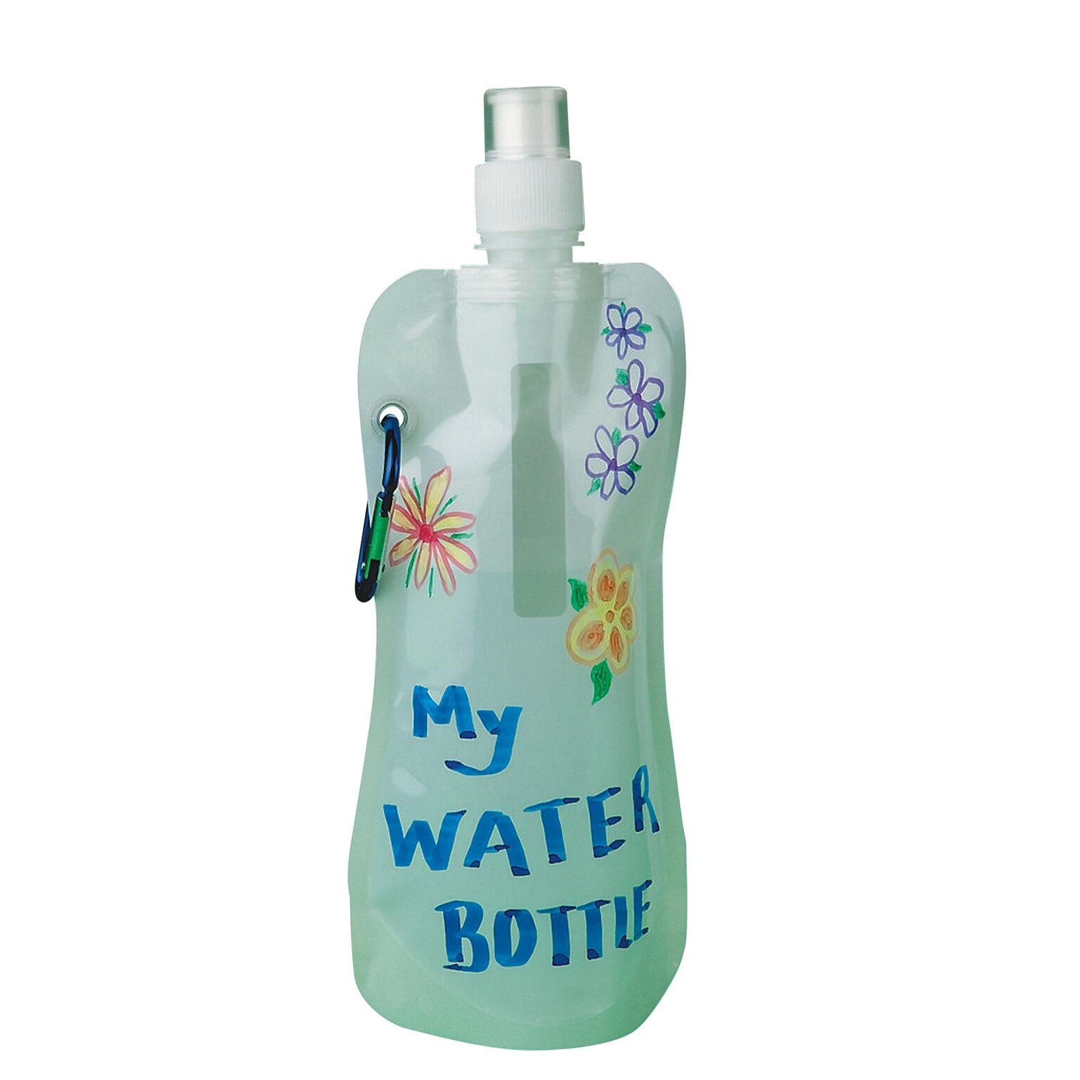 S&S Worldwide Collapsible Water Bottle Craft Kit, 12/Pack (GP2174)