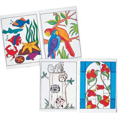 S&S Worldwide Nature Posters Craft Kit, 12/Pack