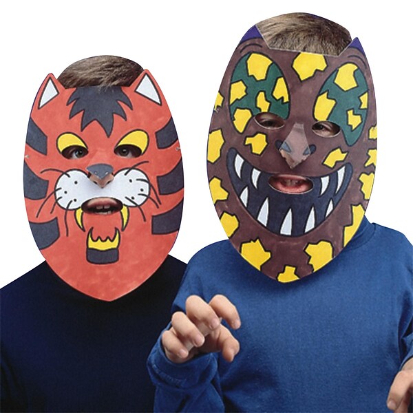 Educraft® Animal Color-Me™ Masks Craft Kit, 24/Pack