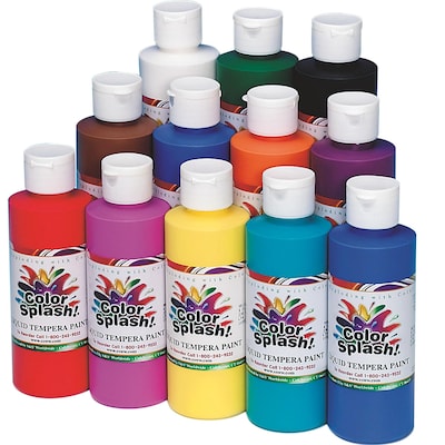 Color Splash® 8 oz. Liquid Tempera Paint, Assorted Colors