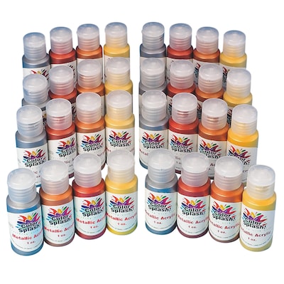 Color Splash® 1 oz. Metallic Acrylic Paint Pass Around Pack