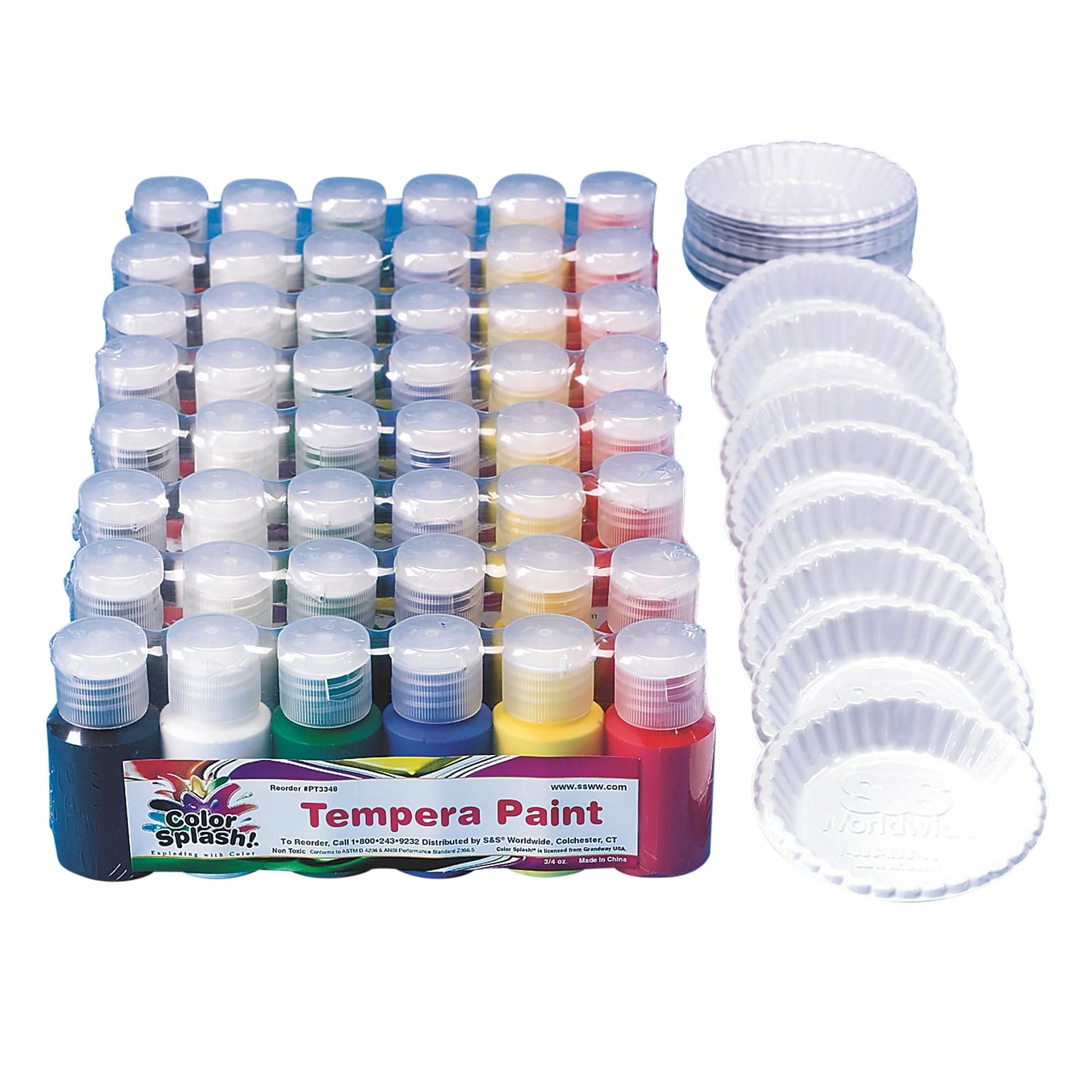 Color Splash® 3/4 oz. Liquid Tempera Paint Pass Around Pack