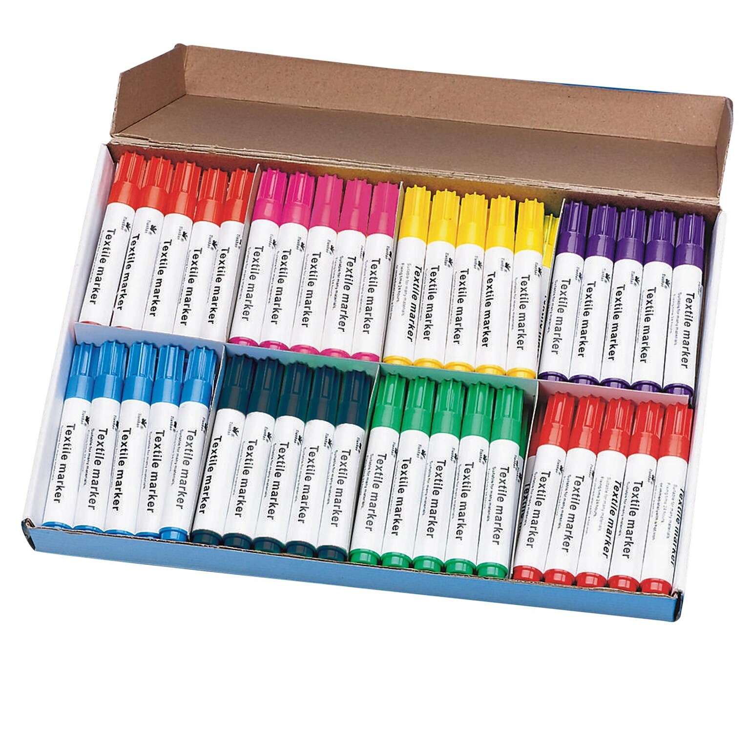 Color Splash Fabric Markers Plus Pack, Broad Tip, Assorted, 80/Pack (SC1122)