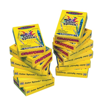 Color Splash® Crayons, 24/Box