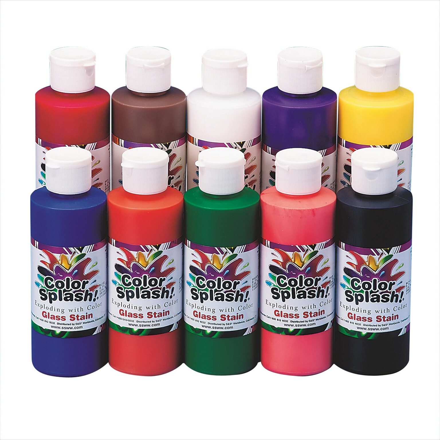 Color Splash 8 oz. Glass Stain, 10/Pack (SG846)