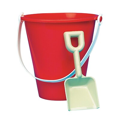 S&S® 7 Poly Pails With Shovels, 12/Pack