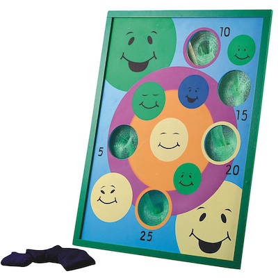 S&S® Smile Bean Bag Toss Game