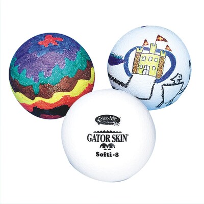 Gator Skin® Color-Me™ Special Ball, 8(Dia.), White
