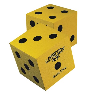 Gator Skin® Softi Dice, 5", Yellow