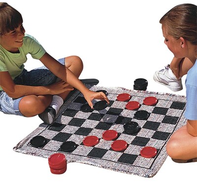 S&S 28 x 28 Jumbo Checkers & Backgammon Game Rug (W802)