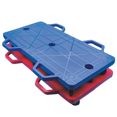 Spectrum™ Large Polypropylene 2-Person Scooter, Red,/Blue, 2/Pack