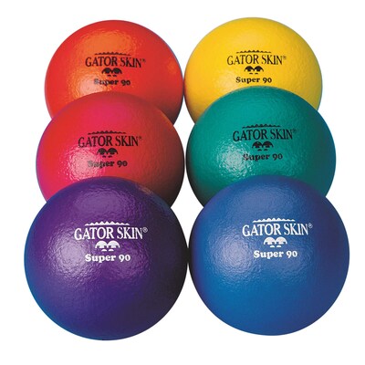 Gator Skin® Super 90 Ball, 3 1/2"(Dia.), Assorted, 6/Set